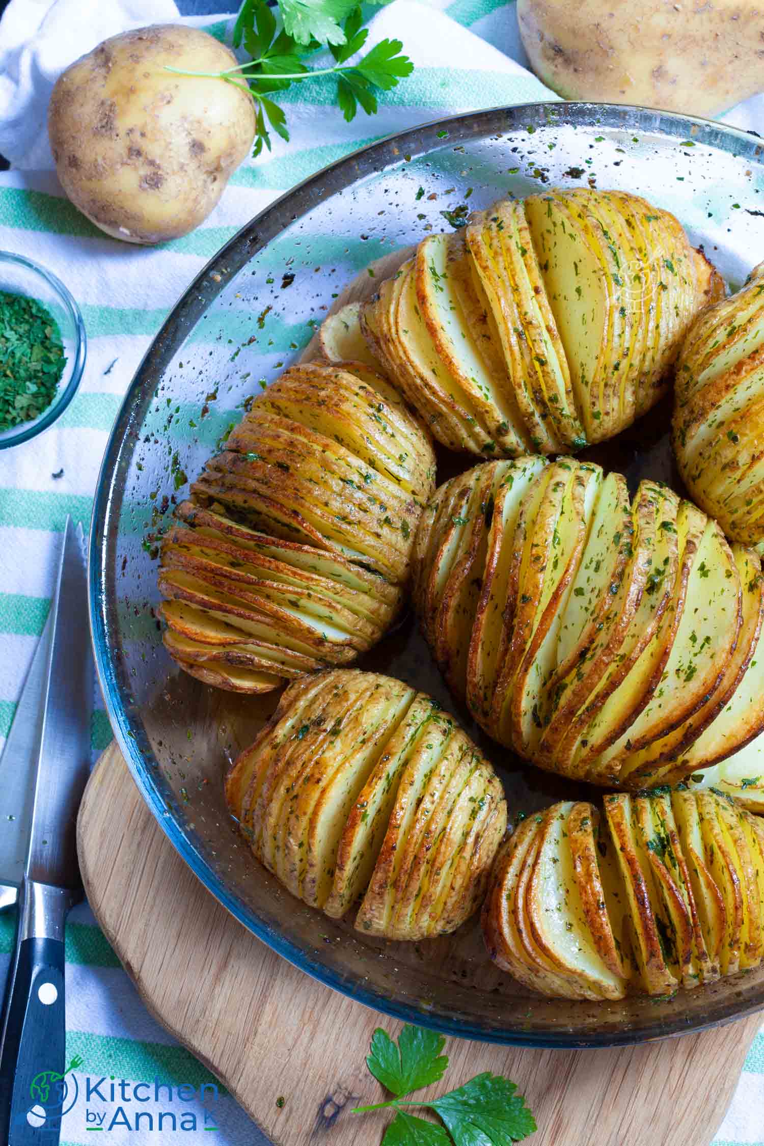 How to cut a Hasselback Potato