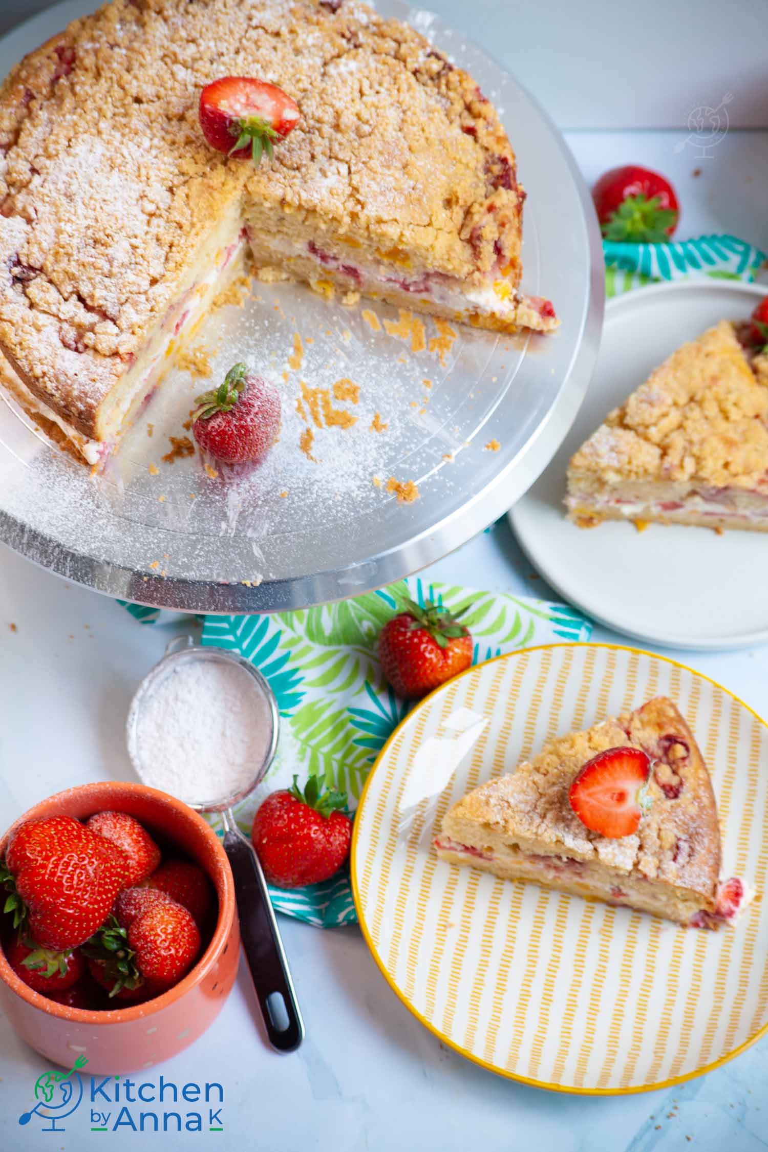 white peach, strawberry & pistachio mousse cake – tentimestea