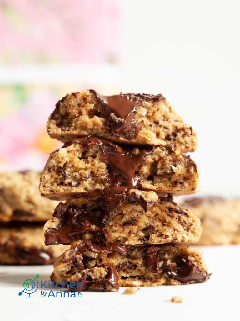 Brown butter coconut and chocolate chunks cookies