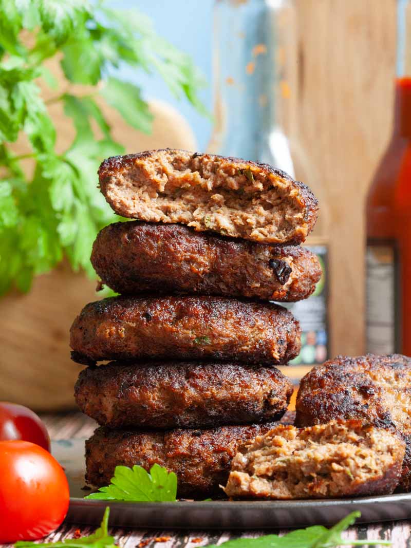 Chives and chipotle burgers