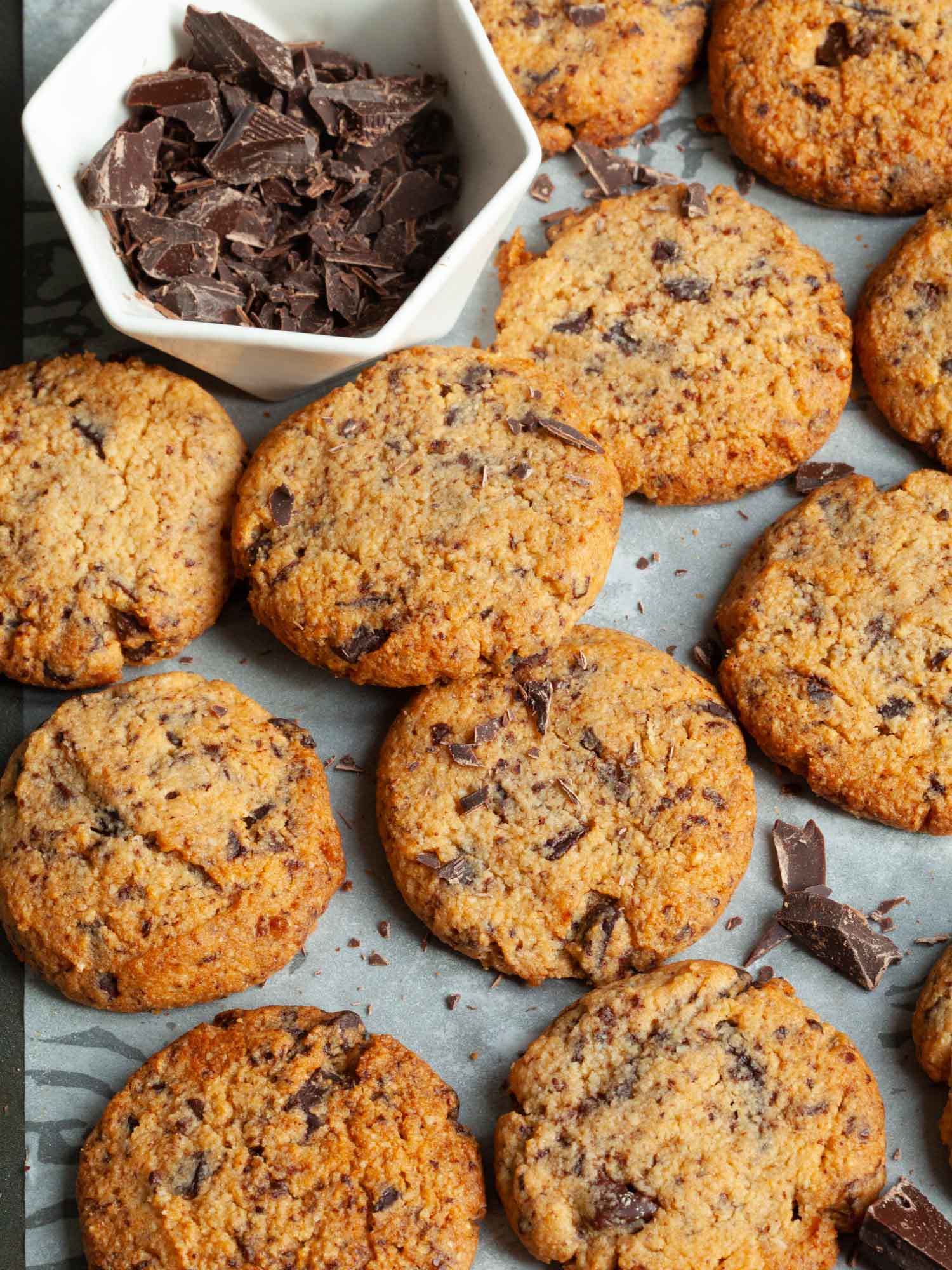 Diabetic friendly chocolate chunks cookies