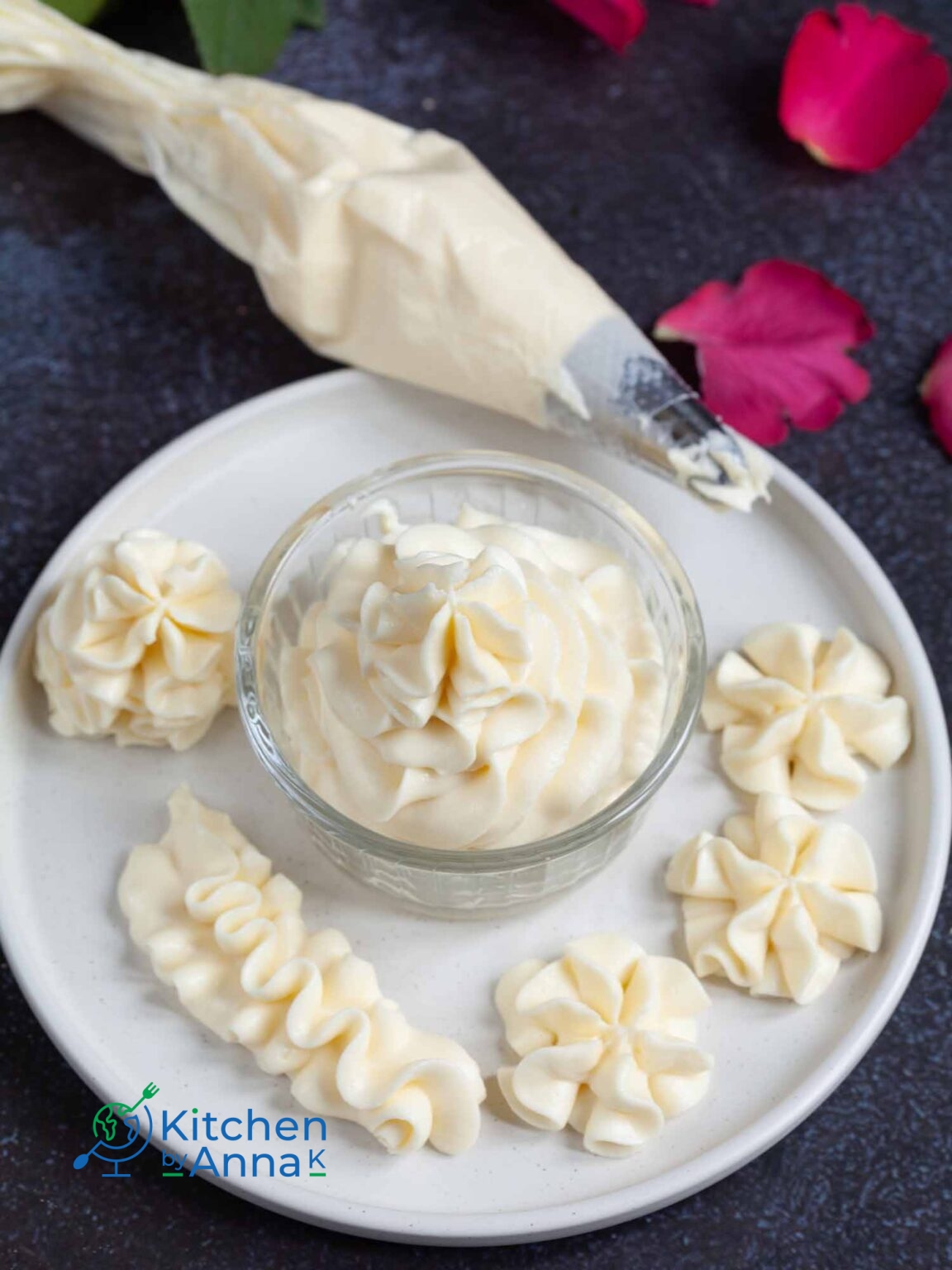 Goat cheese buttercream frosting Kitchen by Anna K