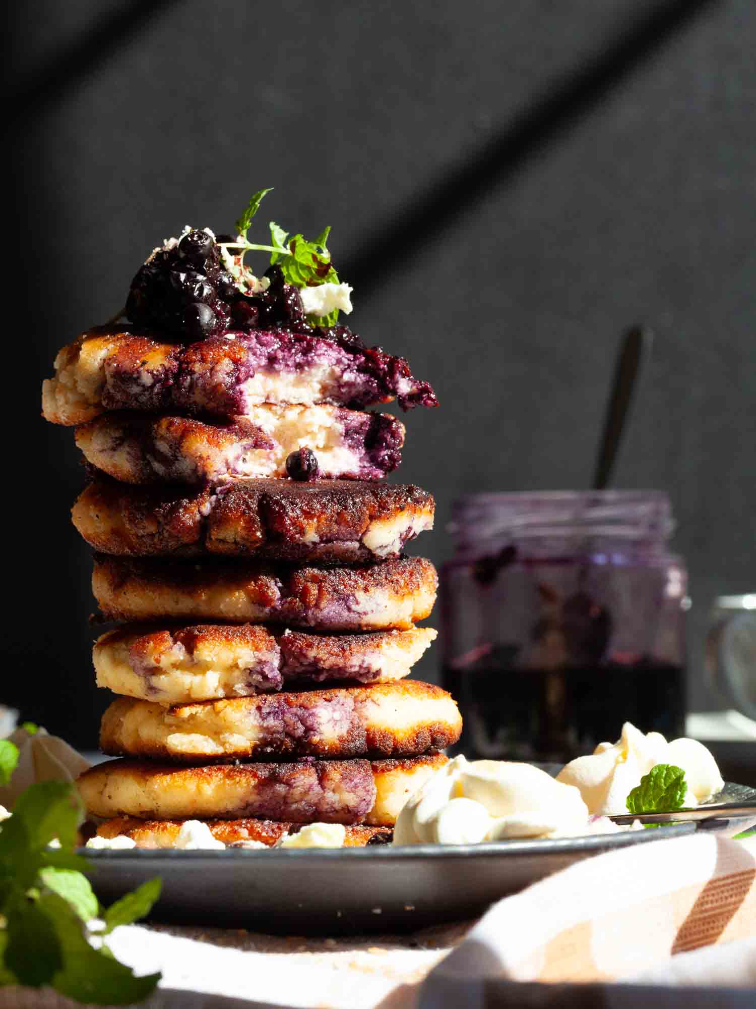 Cheese and coconut flour pancakes