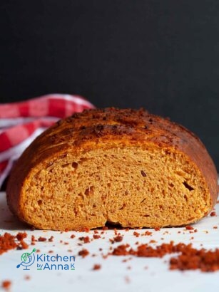 Chorizo soft pretzel bread