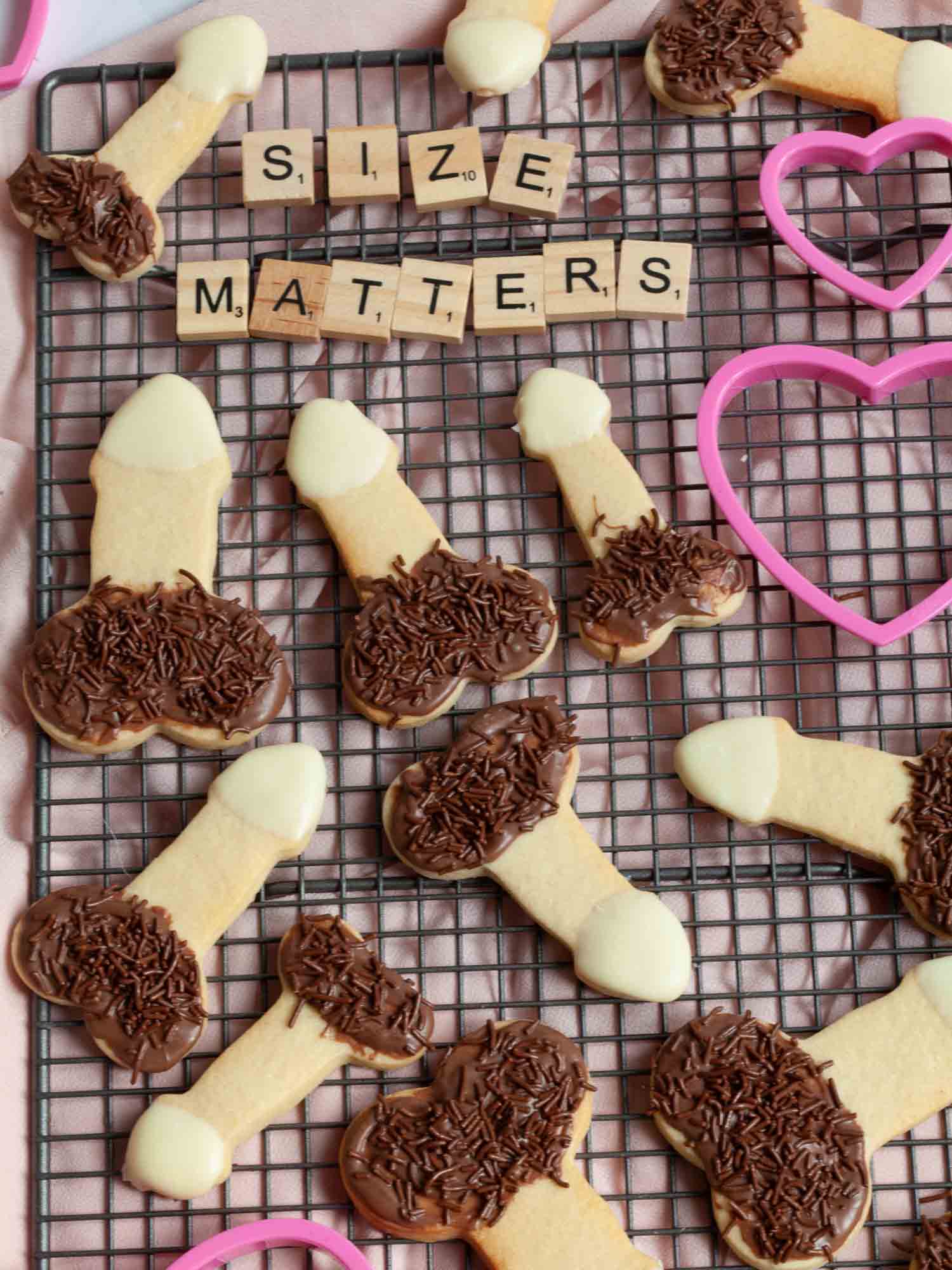 Cut out penis cookies