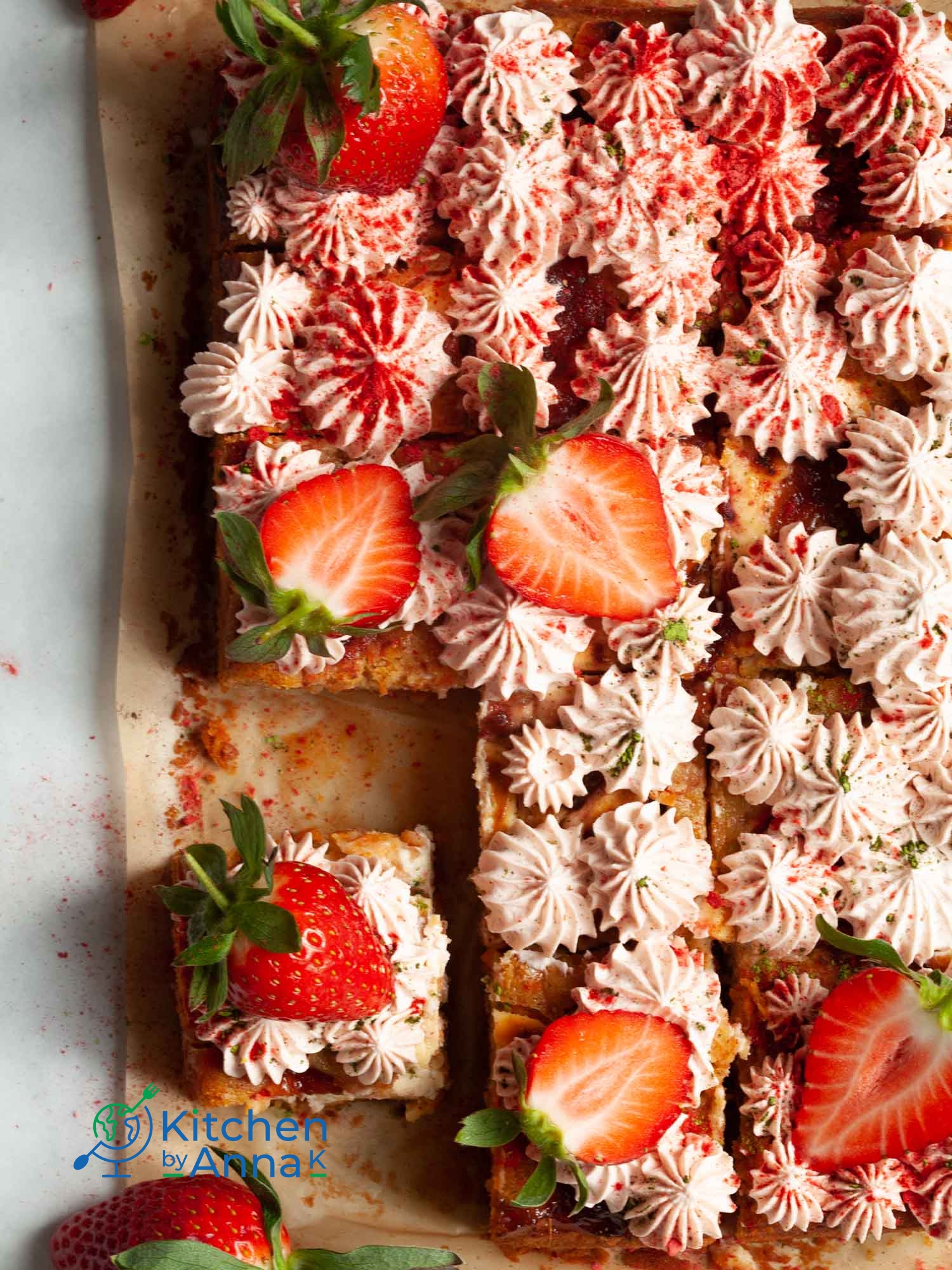 Carrot cake and strawberry cheesecake