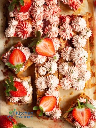 Carrot cake and strawberry cheesecake