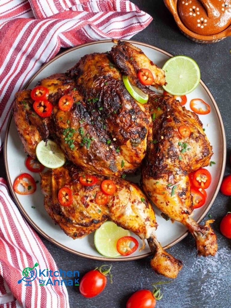 Mexican roasted spatchcock chicken