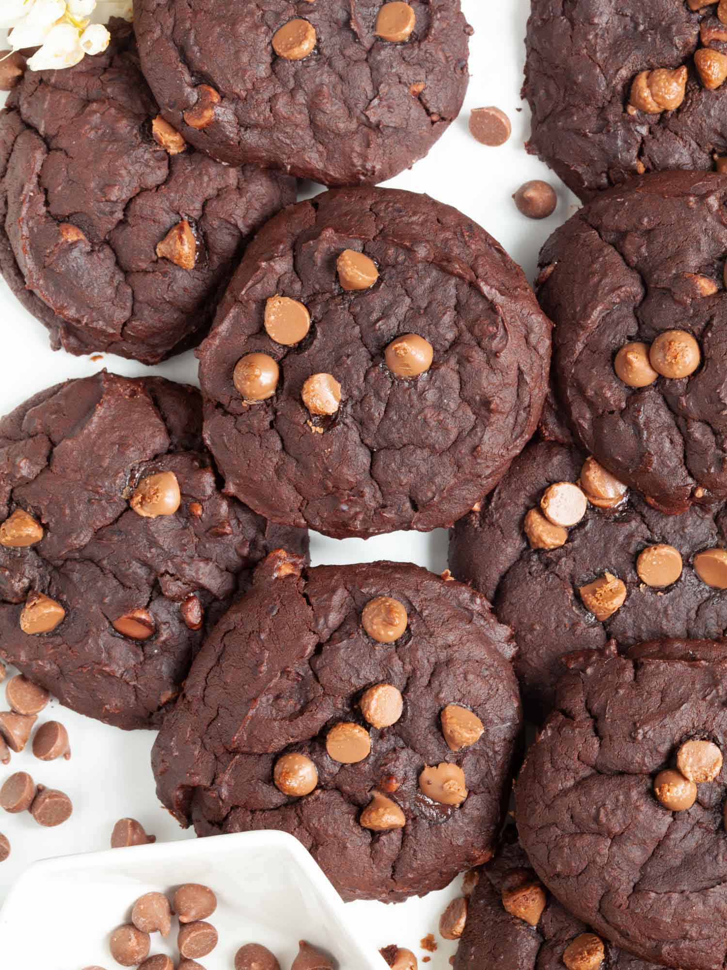 Red kidney beans chocolate cookies