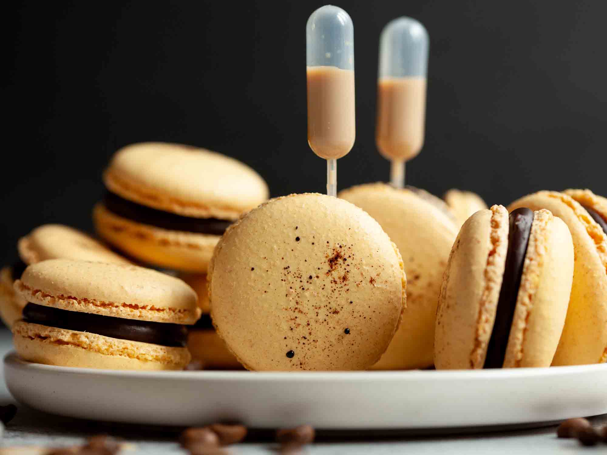 Irish cream coffee macarons