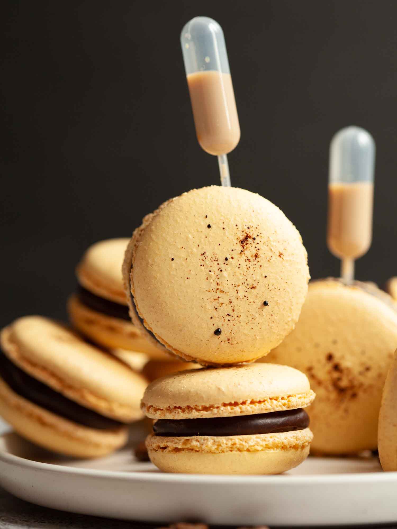 Irish cream coffee macarons