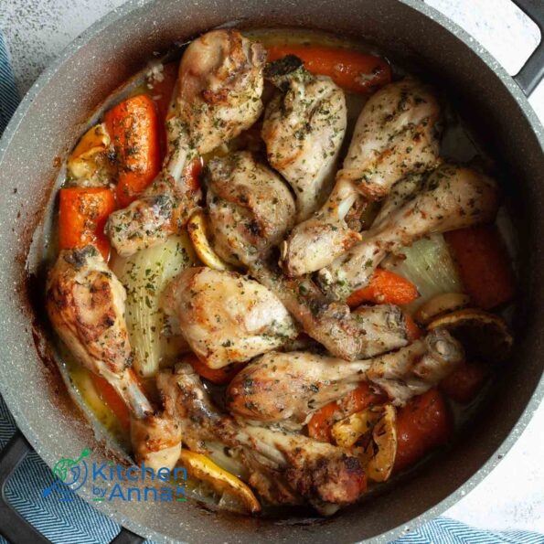 Lemon and garlic baked chicken drumsticks