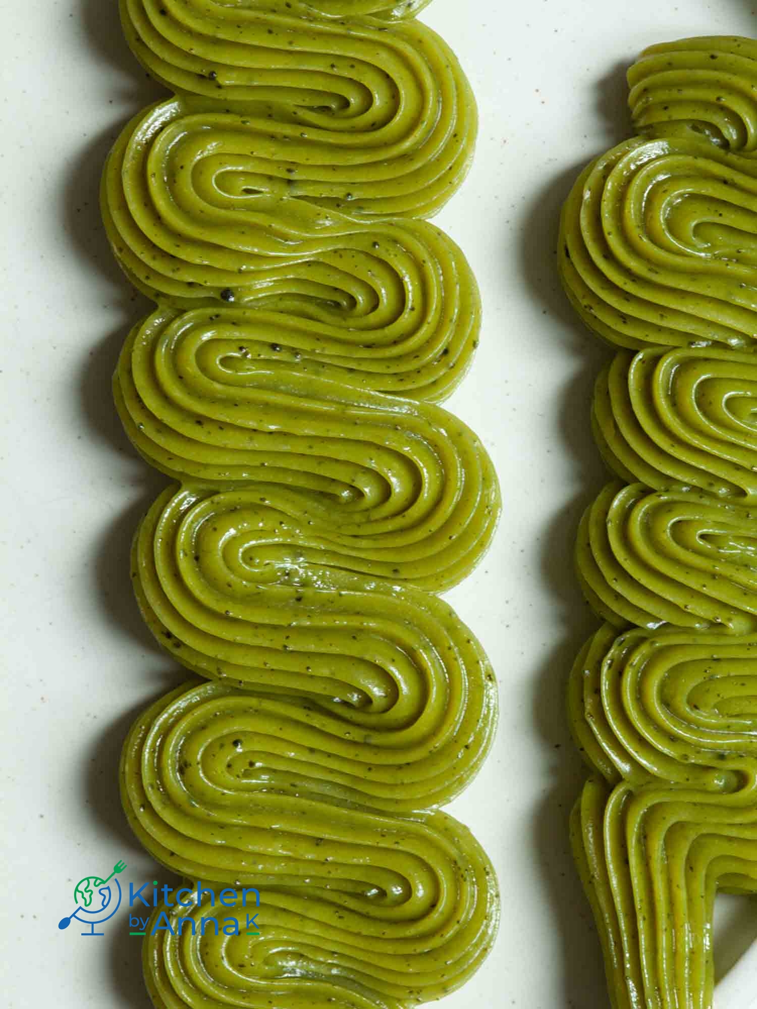 Matcha white chocolate ganache frosting