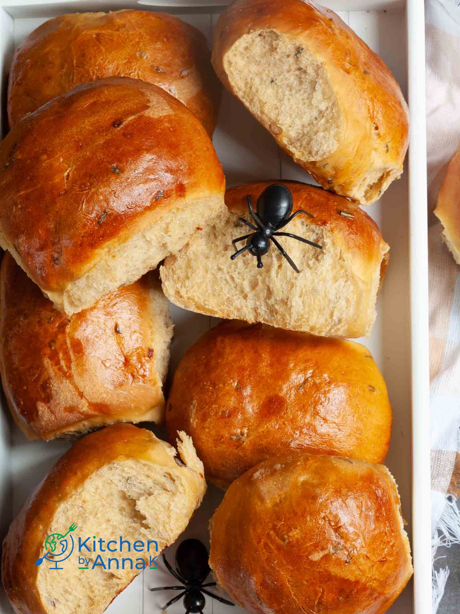 Pumpkin and Guinness soft rolls