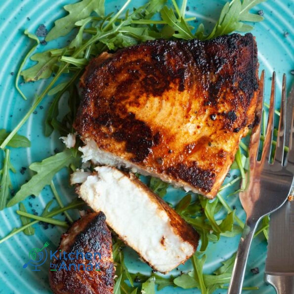 Tandoori masala swordfish steak