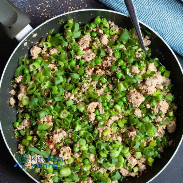 Miso green onions pork