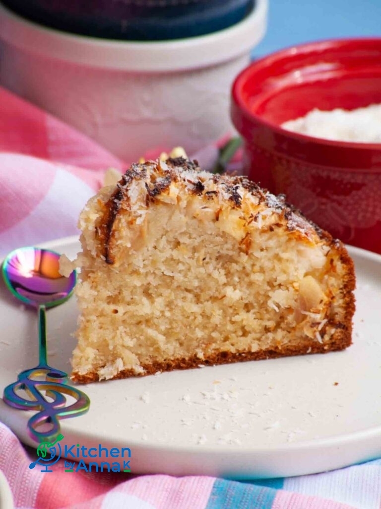 Apple and coconut cake