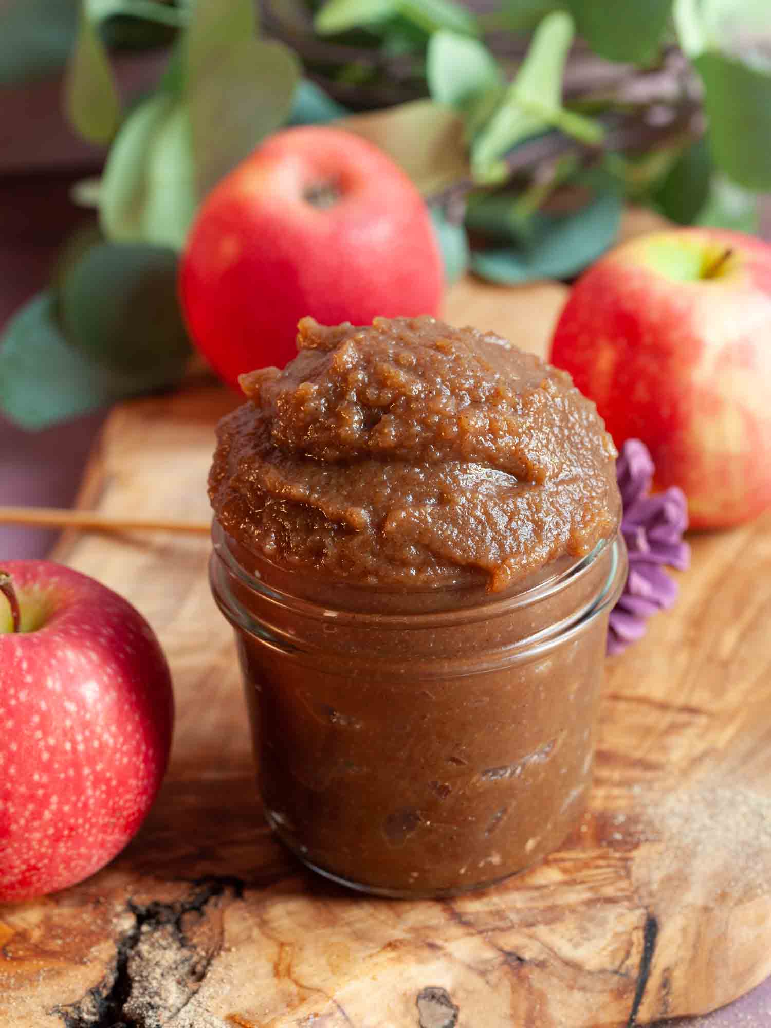 Homemade caramelised spiced apple butter