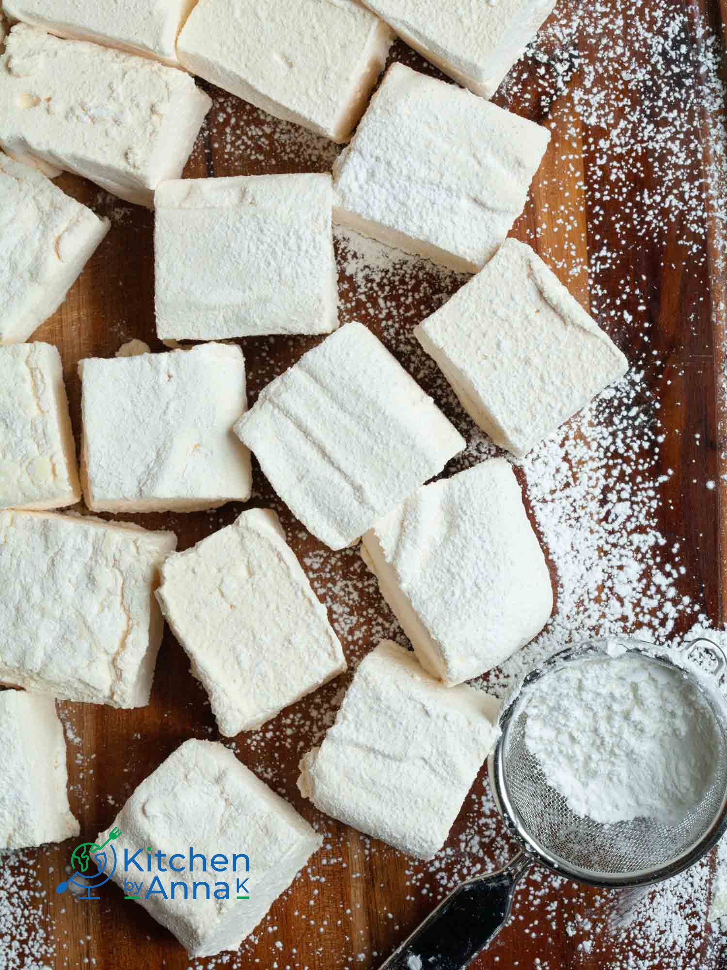 Homemade vanilla marshmallows