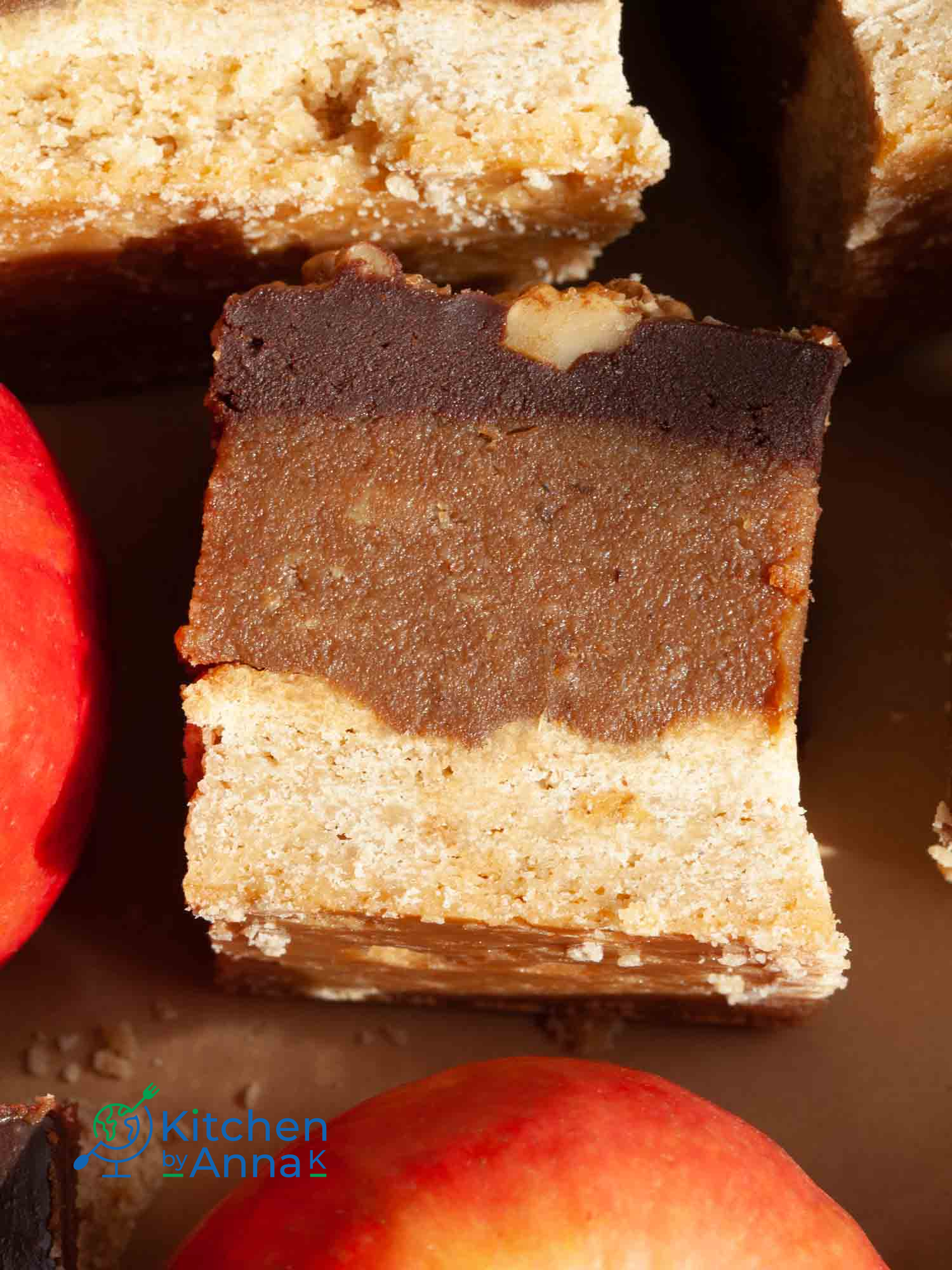 Apple pie millionaire's caramel shortbread