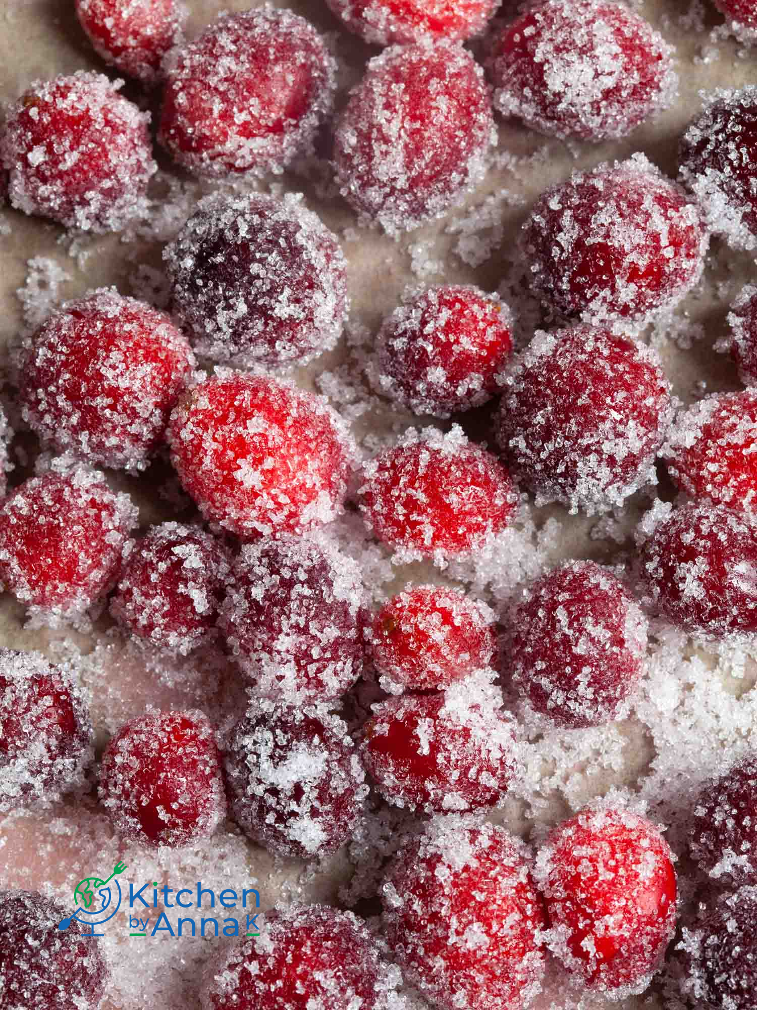 Whisky infused candied cranberries