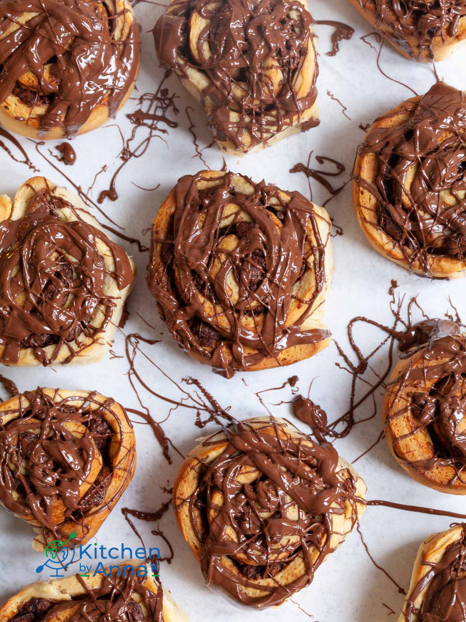 Gingerbread and chocolate rolls