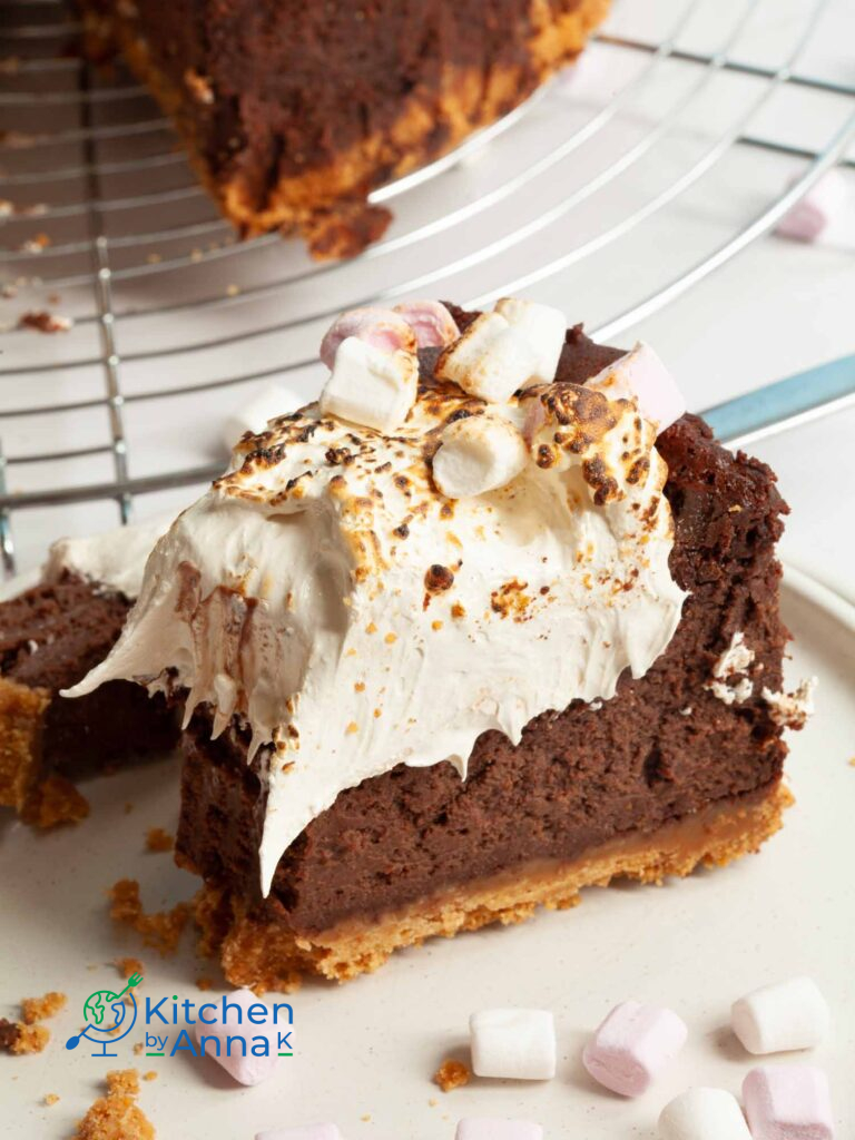 Hot chocolate baked cheesecake