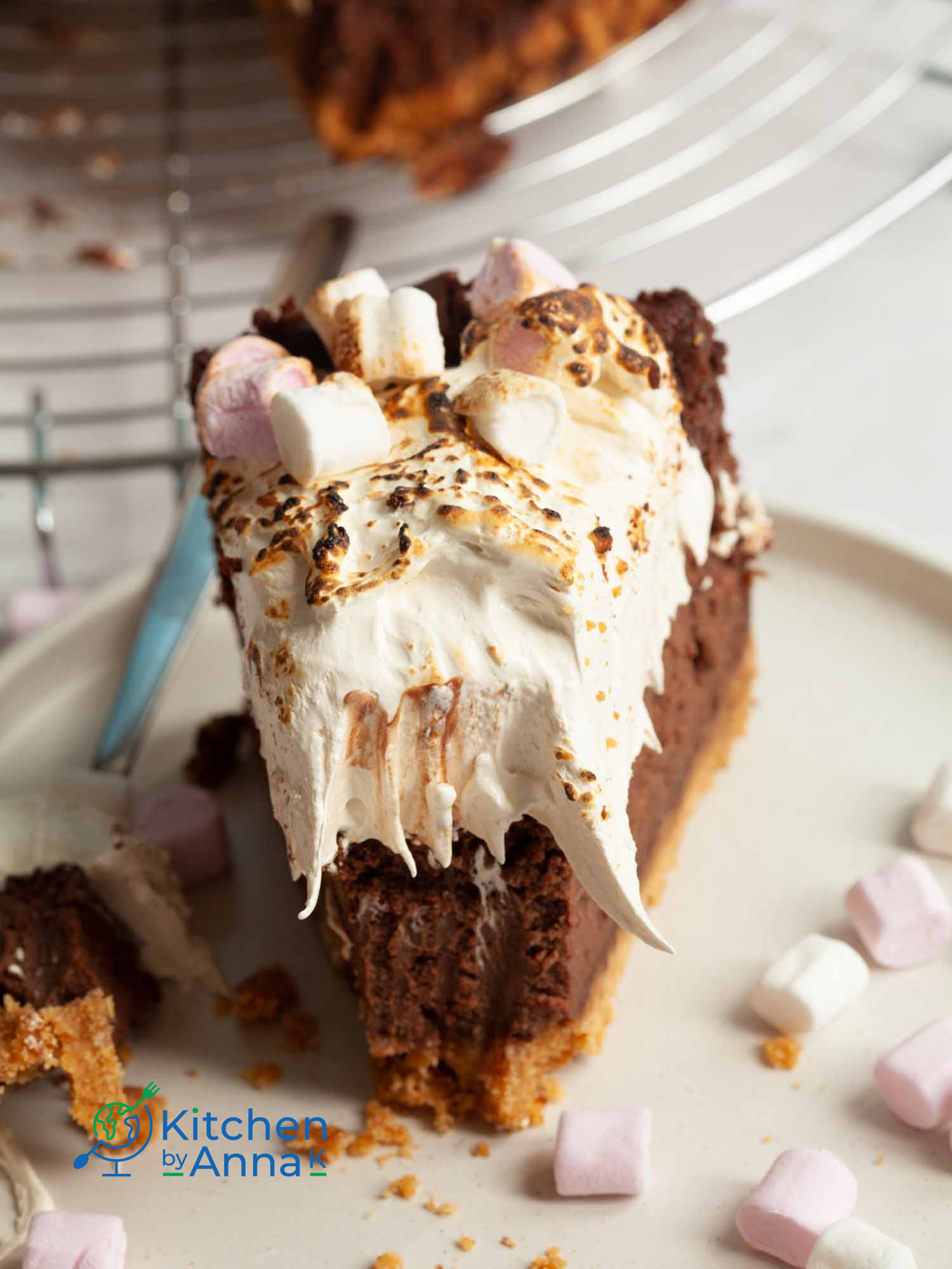 Hot chocolate baked cheesecake