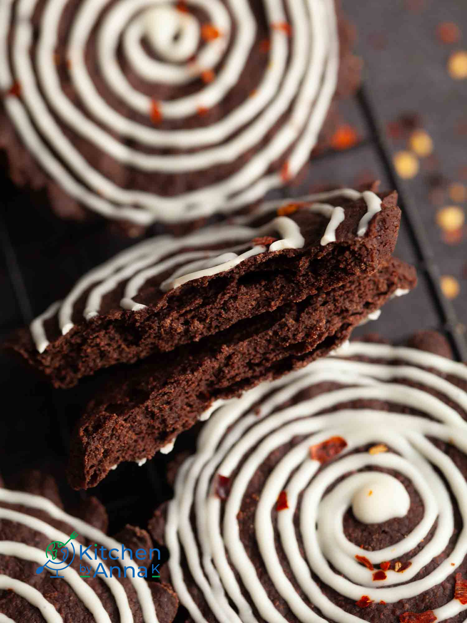 Chocolate and chili shortbread