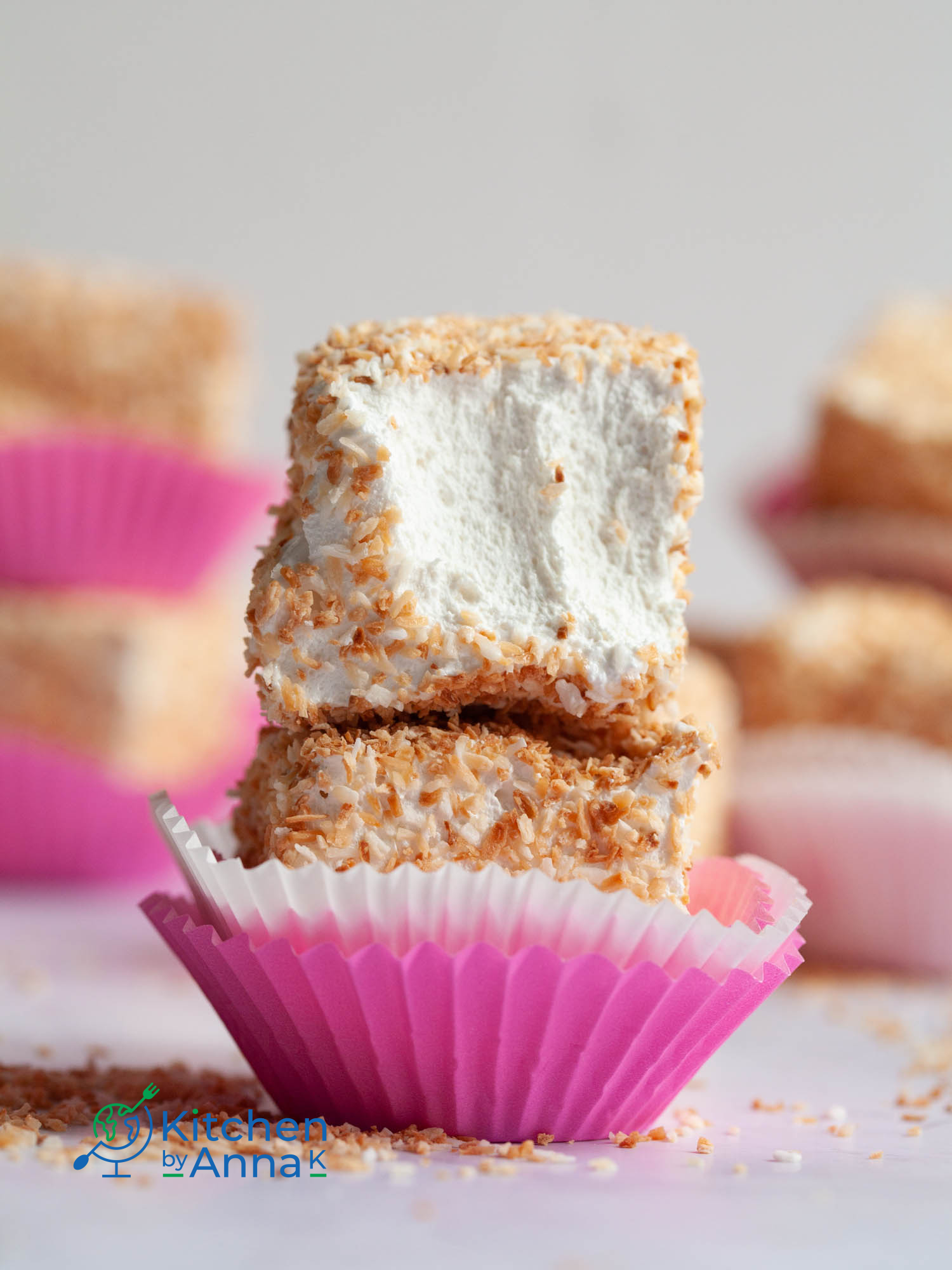 Homemade toasted coconut marshmallows