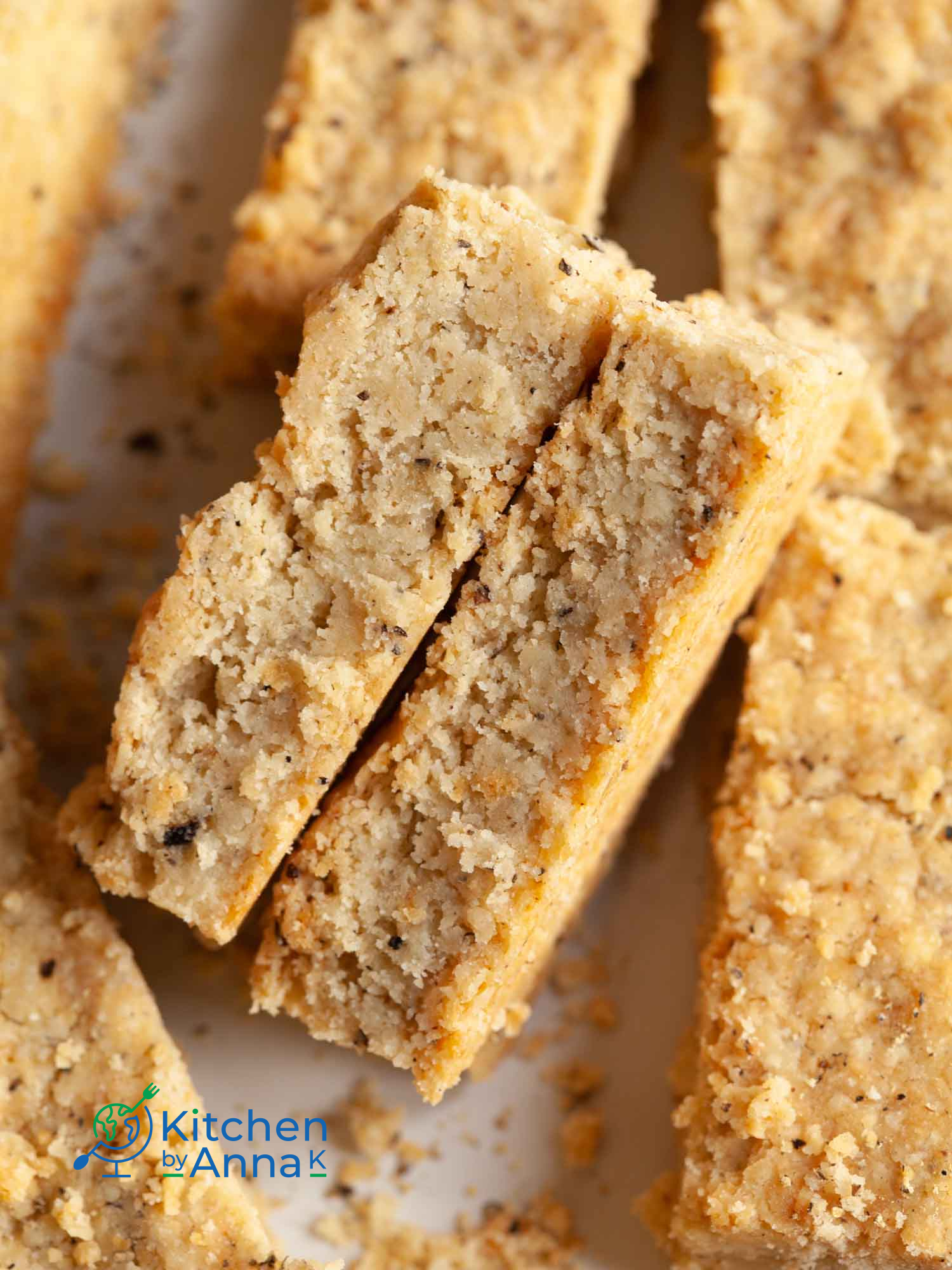 Parmesan and black pepper shortbread