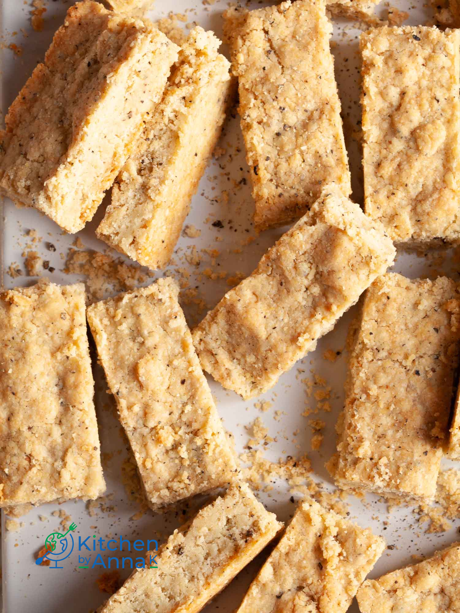 Parmesan and black pepper shortbread