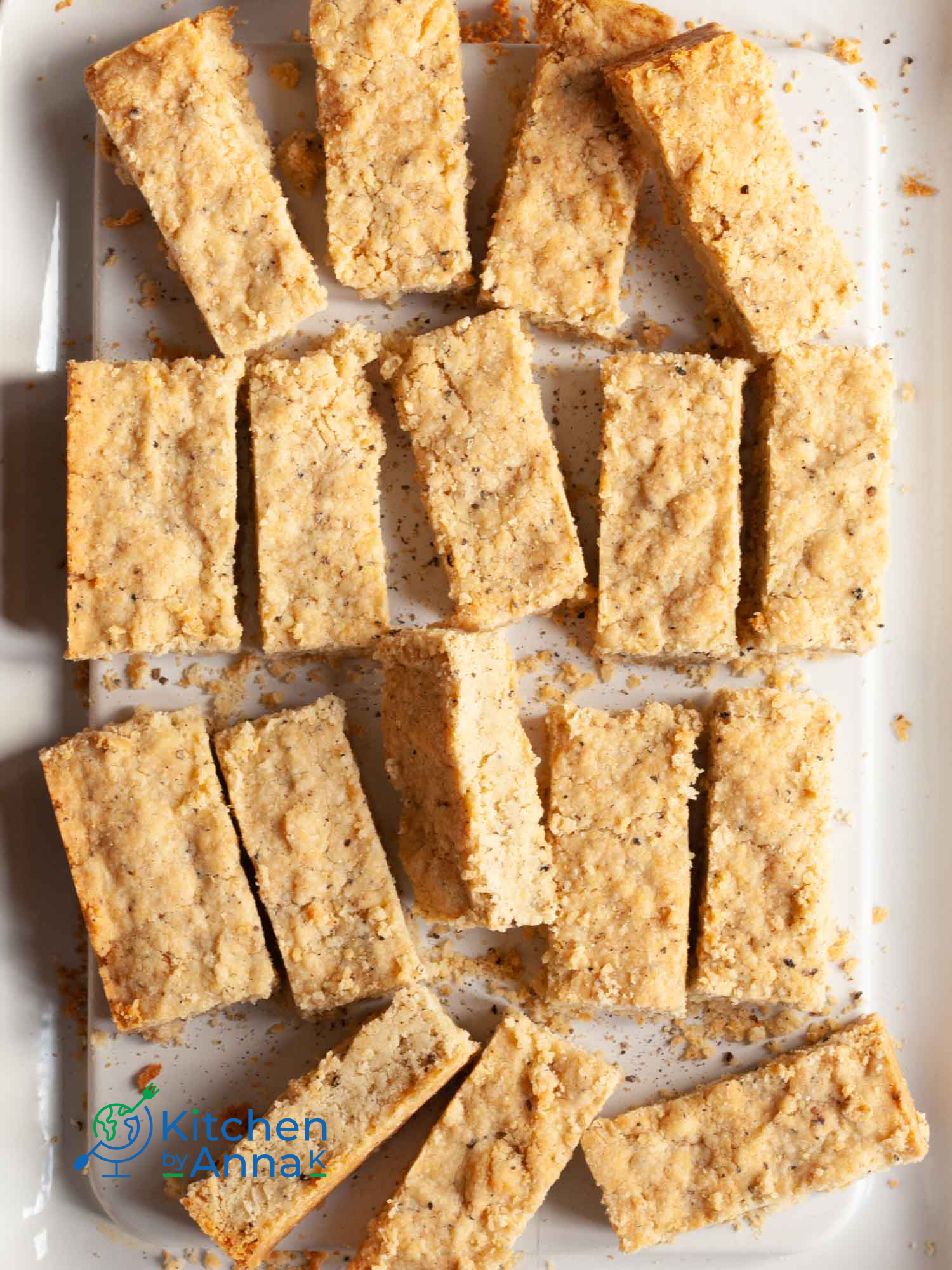 Parmesan and black pepper shortbread