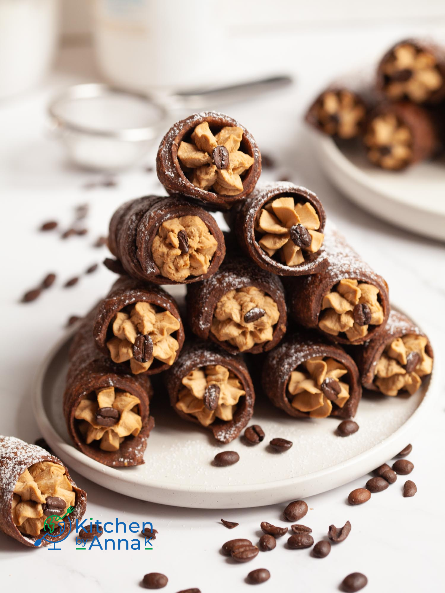 Coffee cream horns