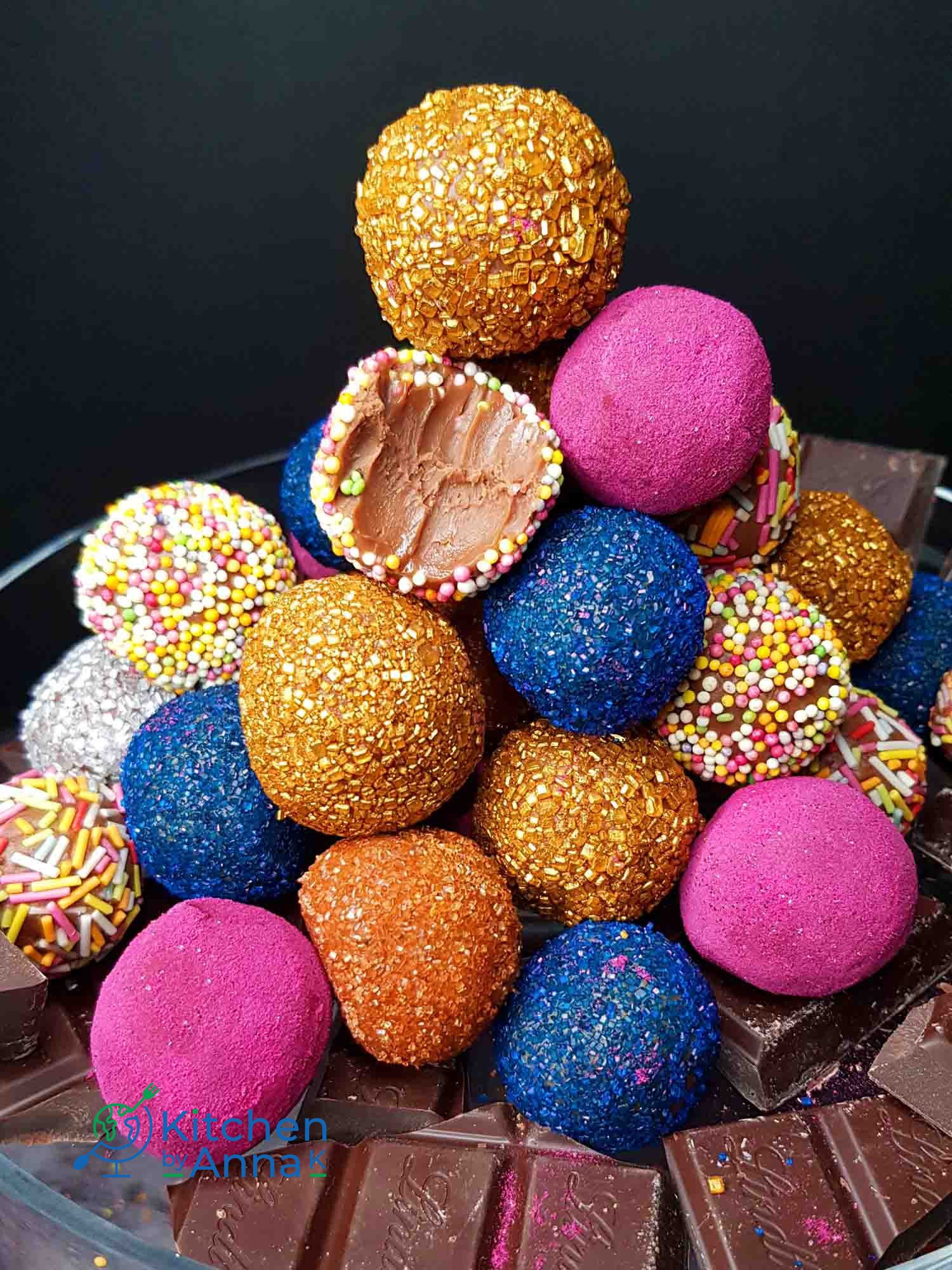 Easy milk chocolate truffles