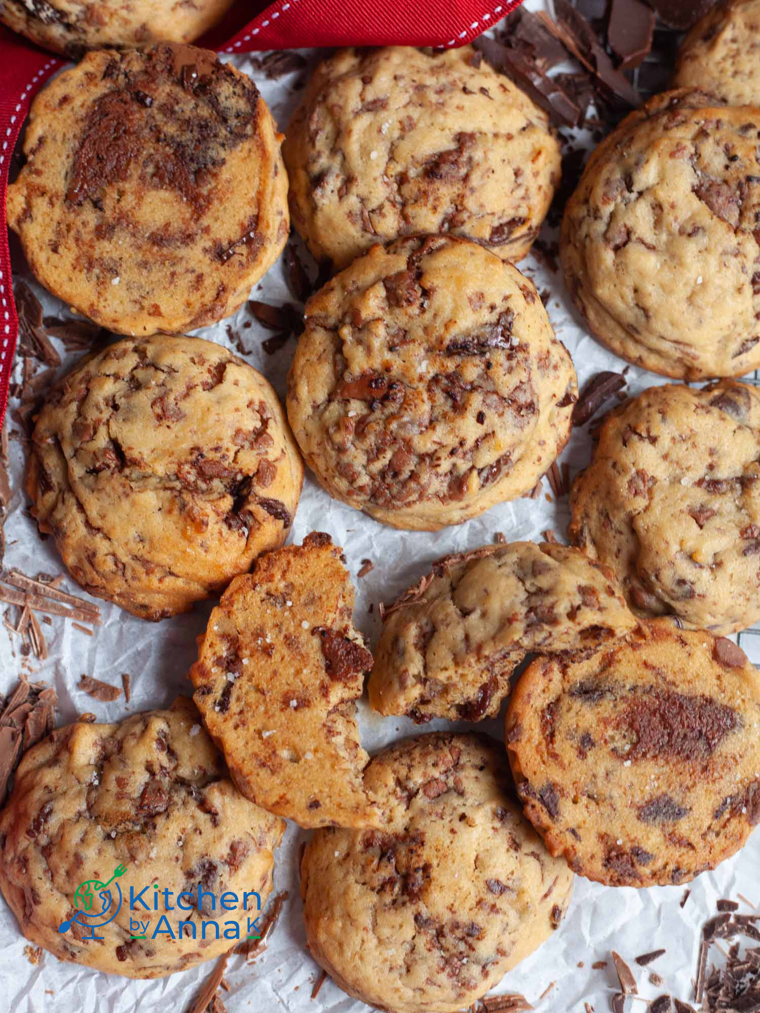 Sour cream chocolate chunk cookies