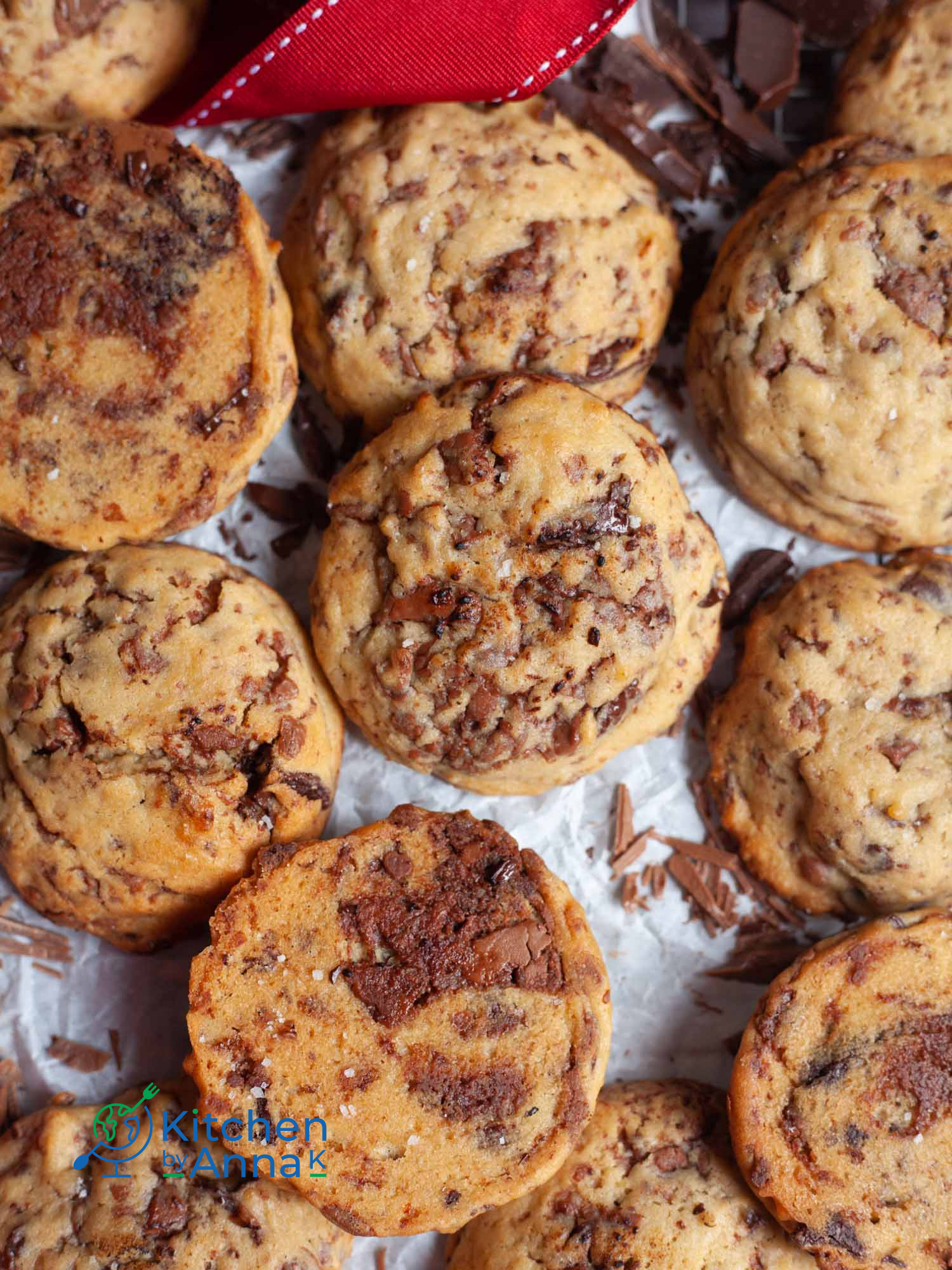 Sour cream chocolate chunk cookies