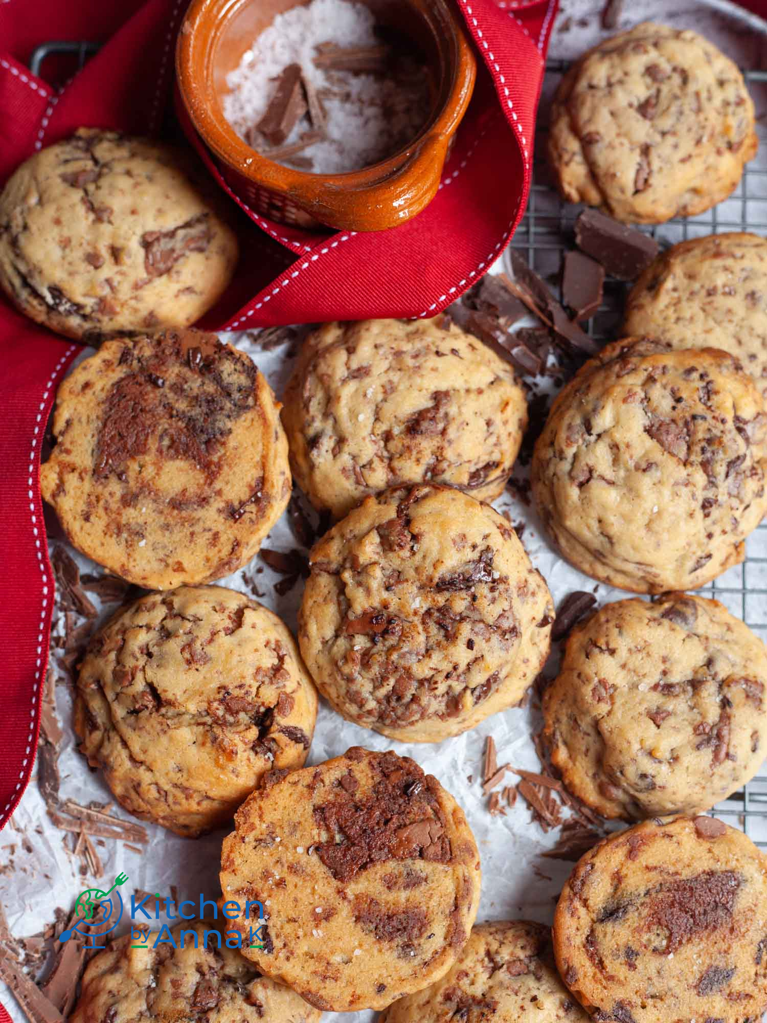 Sour cream chocolate chunk cookies