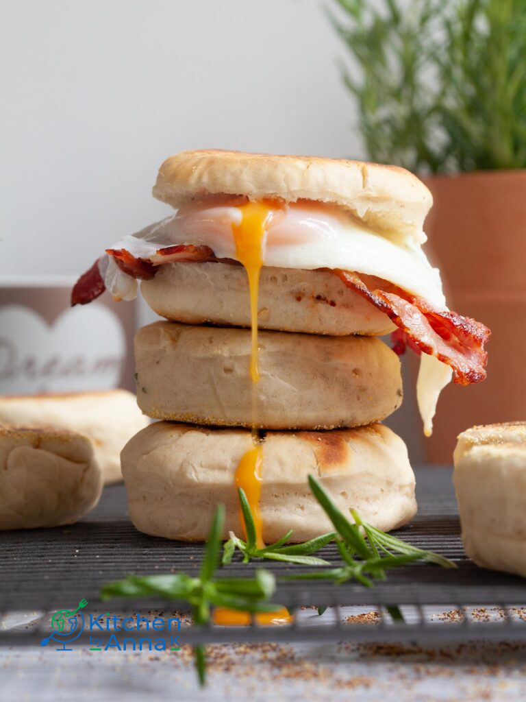 Homemade English muffins