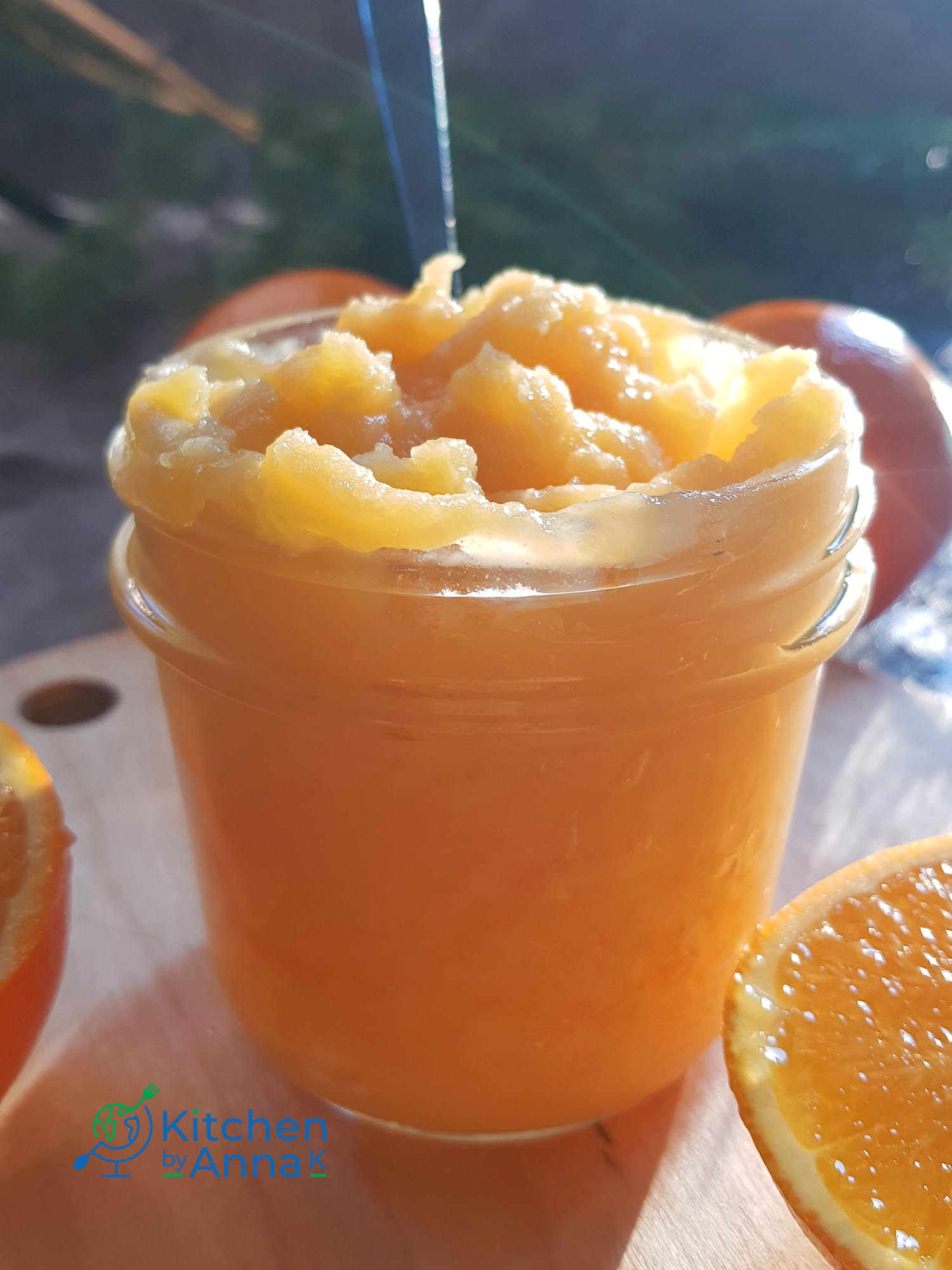 Homemade orange curd