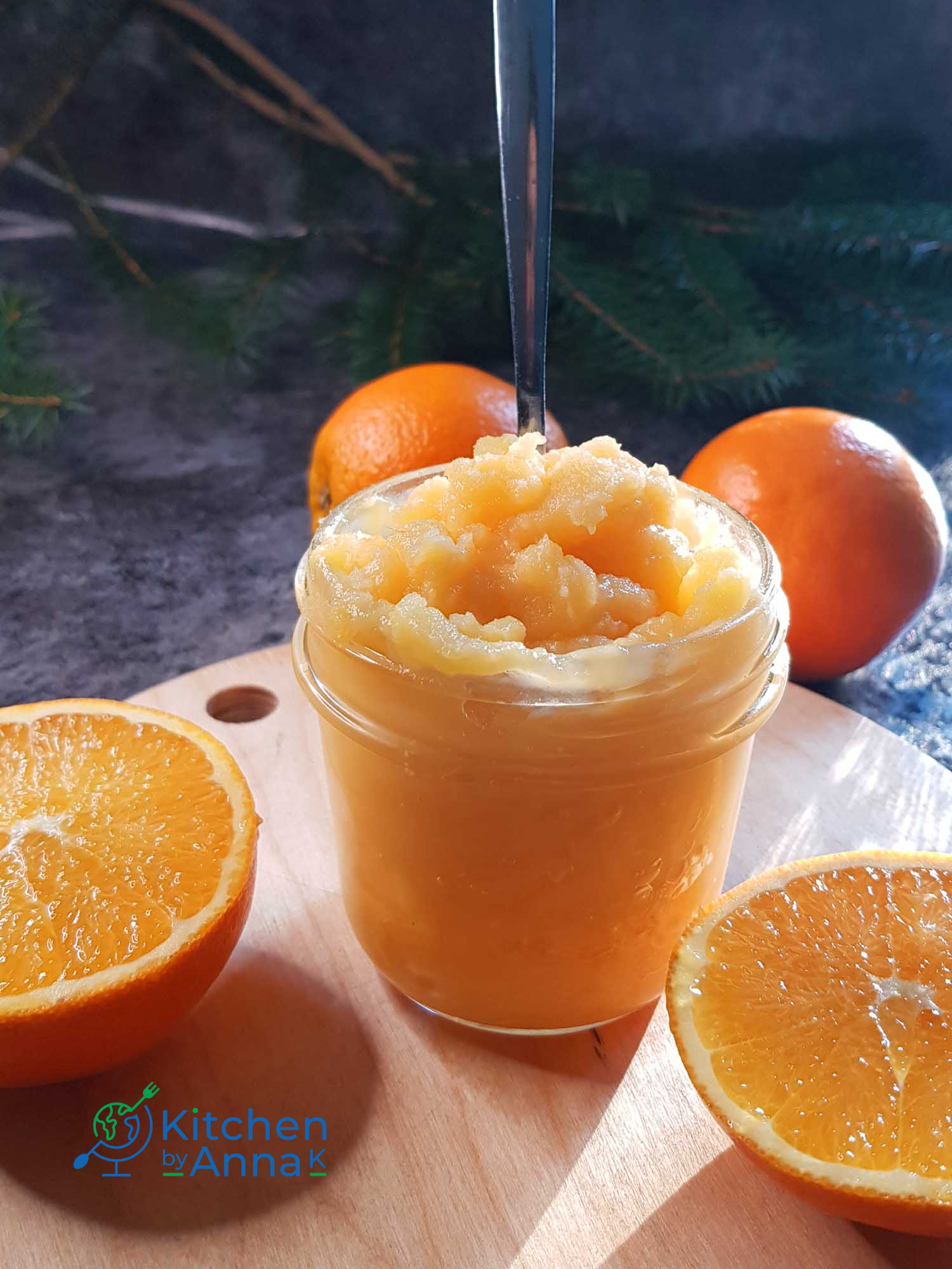 Homemade orange curd