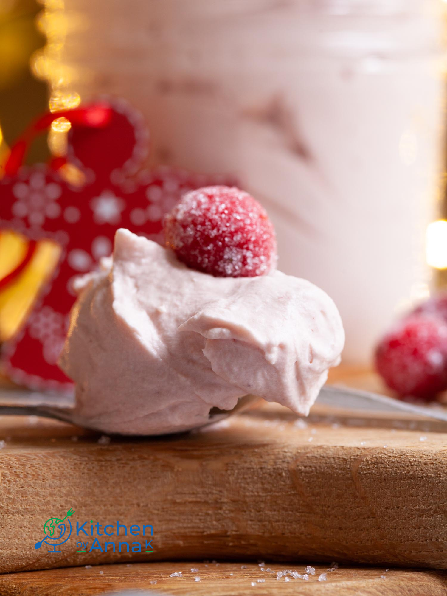 Cranberry whipped cream