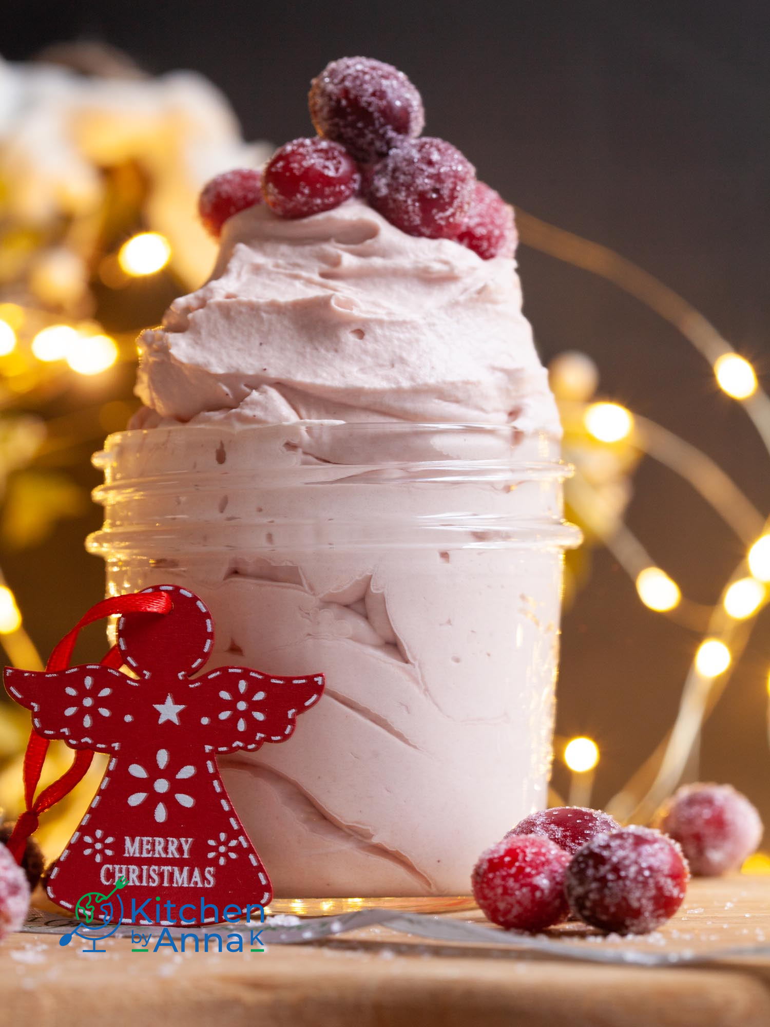 Cranberry whipped cream