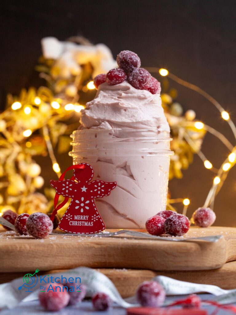 Cranberry whipped cream