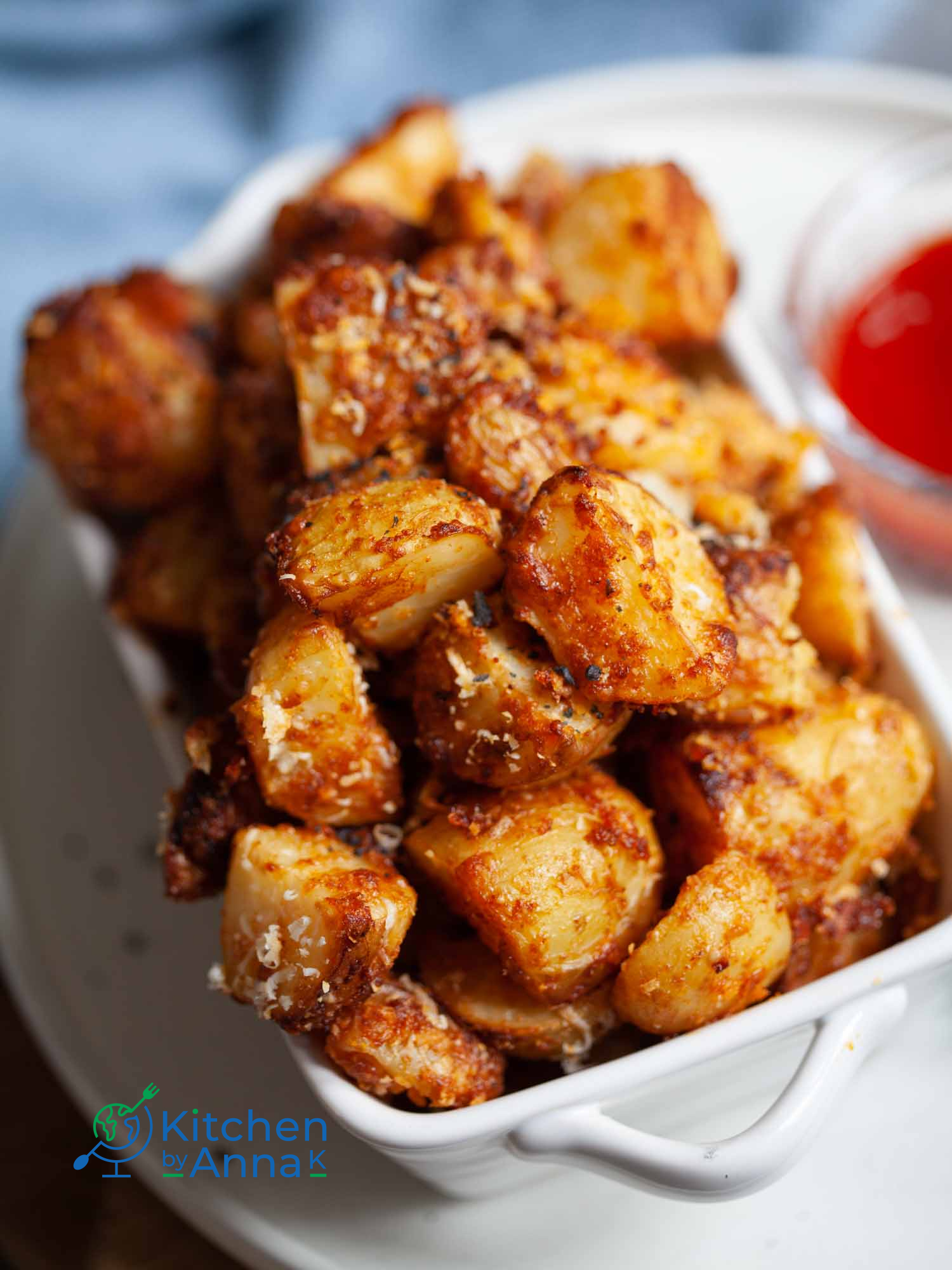 Crispy roasted Parmesan potatoes