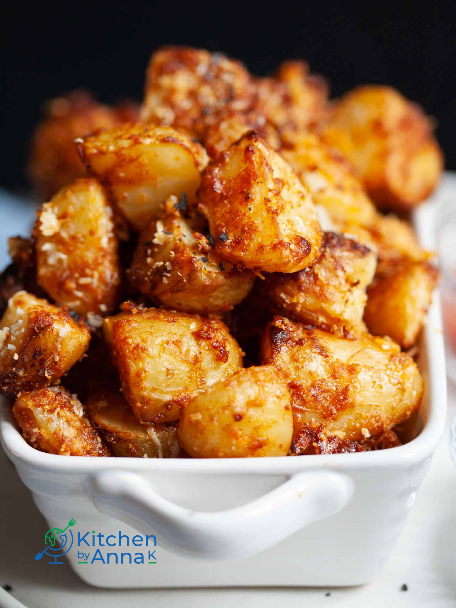 Crispy roasted Parmesan potatoes