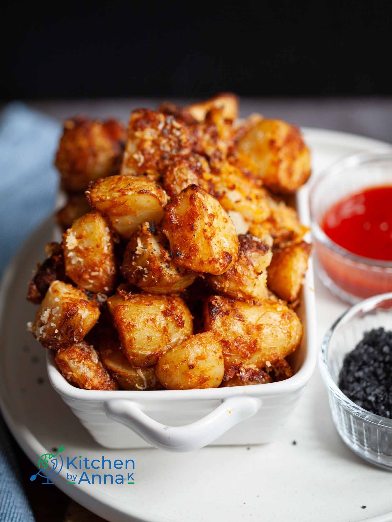 Crispy roasted Parmesan potatoes