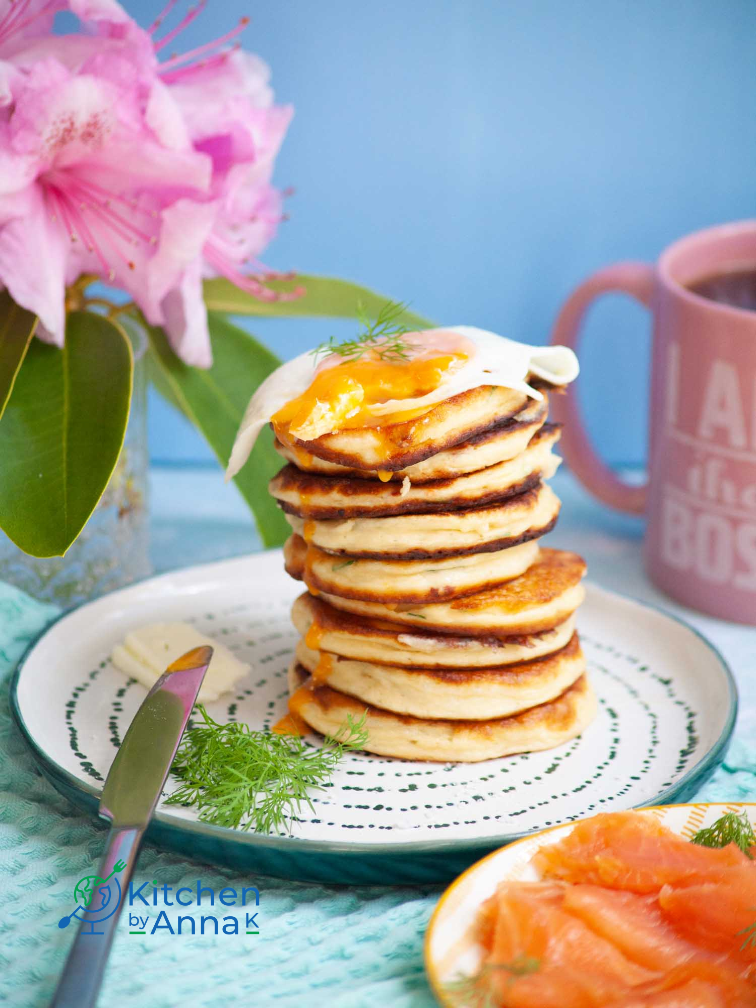 Fluffy ricotta pancakes