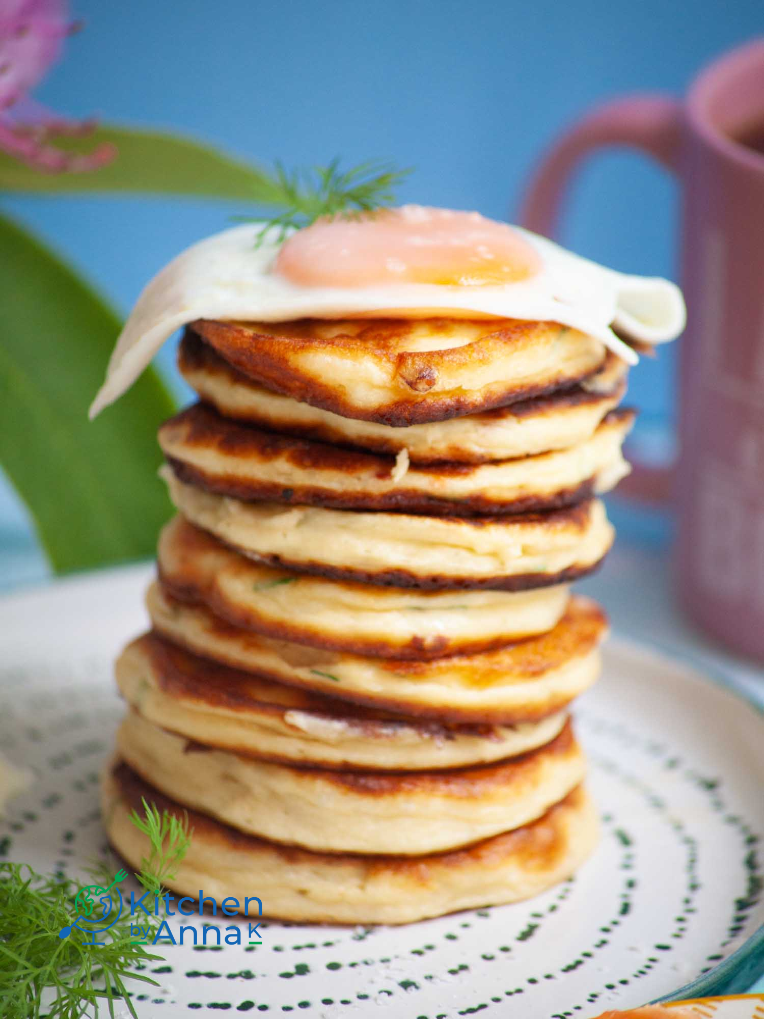 Fluffy ricotta pancakes