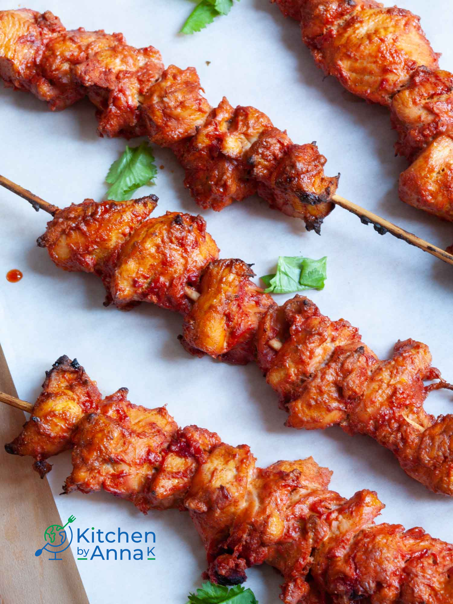 Tandoori chicken kebabs